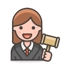 2, judge, woman svg vector icon