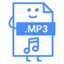 audio, file, mp3 svg vector icon