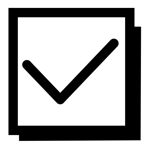 Check Box Has Been Checked svg vector icon