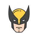 evil batman, marvel, super hero, x - men svg vector icon