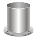 trash,empty,blank,recycle bin icon