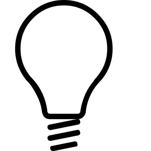 Bulb svg vector icon