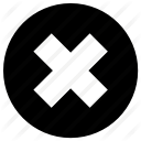 circle, cross, delete, error, multiplication, multiply, sign icon