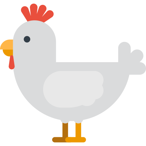 Hen svg vector icon