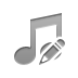 music,beamed,note,pencil icon