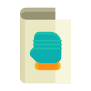 card, clothes, clothing, fashion, glove, greeting, send svg vector icon