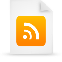 document, file, orange, paper icon
