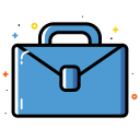 bag, briefcase, business, colorful, office svg vector icon