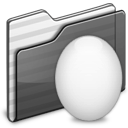 egg,folder,black icon