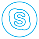 call, circles, line, neon, skype, social, voice svg vector icon