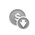 coin,dollar,down icon