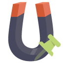 physics,magnet,push,pin icon