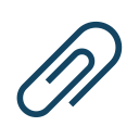 attach, attachment, clip, paper clip svg vector icon