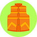 back to the future, clothes, vest svg vector icon