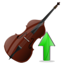 contrabass,contrabass up,up,instrument,ascend,rise,ascending,upload,increase icon