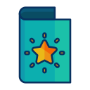 card, christmas, decorate, greeting, star svg vector icon