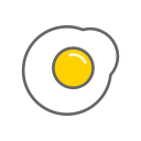 egg, sunny side up svg vector icon