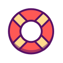 float, life float, outline, pool, swim, swimming, traveling, water svg vector icon