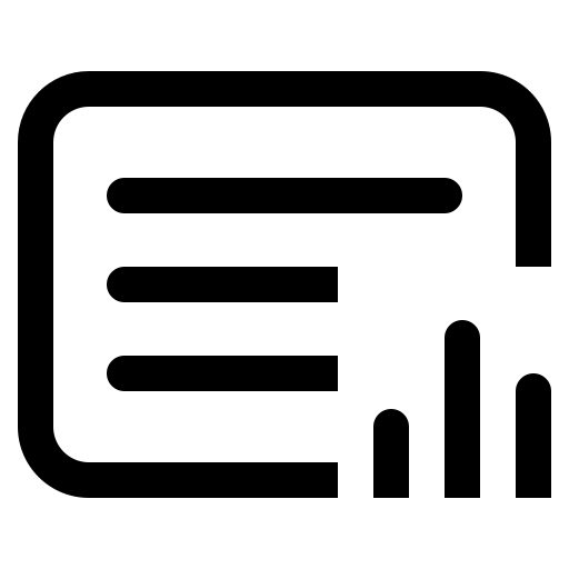 Document Statistics svg vector icon