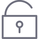 lock, open, protect, security svg vector icon