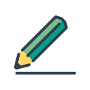 compose, draw, line, pencil, resolutions, scketch, underline svg vector icon