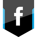 facebook, shield, social svg vector icon