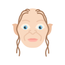 elf, gollum, lord of the ring, smeagol svg vector icon