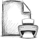 file, print icon