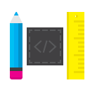 design, pencil, project, requirements, ruler, task, technical svg vector icon