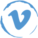 social, stamp, vimeo icon