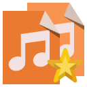 file,type,audio,star icon