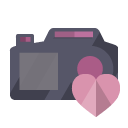 camera,heart icon