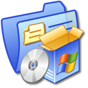 folder,blue,software icon