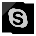 e, skyp svg vector icon