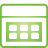 application, basic, green icon