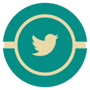 media, social, twitter, vintage svg vector icon