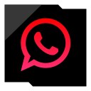 company, logo, media, social, whatsapp svg vector icon