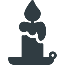candle, halloween svg vector icon