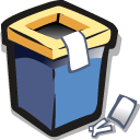 trash,full,recycle bin icon