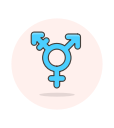 sign, transgender svg vector icon