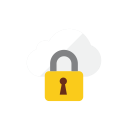 cloud, locked svg vector icon