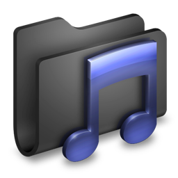 folder, music icon