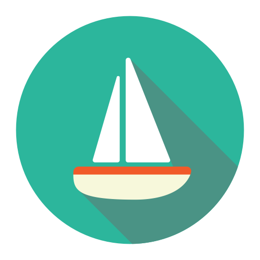 Sailboat svg vector icon