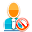 block, user icon