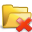 delete, folder, open icon
