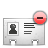 vcard,delete icon
