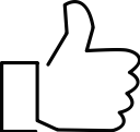 facebook, fb, like, social media, thumbsup svg vector icon