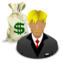 banker, money, rich icon