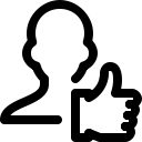 like, user svg vector icon