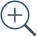 in, magnifying, search, zoom svg vector icon